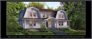 Rendering of new home construction in Plandome, NY.